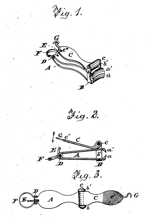 Fingernail clippers patent