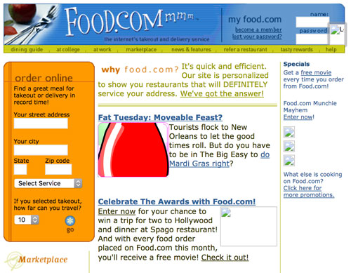 Food.com screenshot