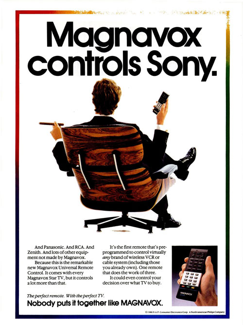 Magnavox controls Sony.