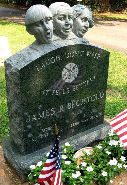 Three Stooges gravestone