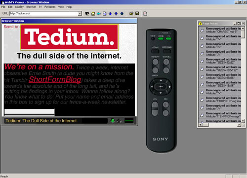 WebTV Tedium