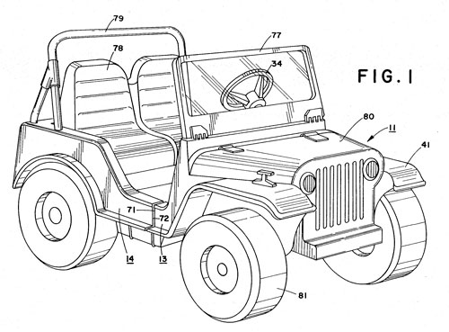 Power Wheels patent drawing