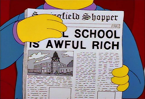 Awful school is awful rich