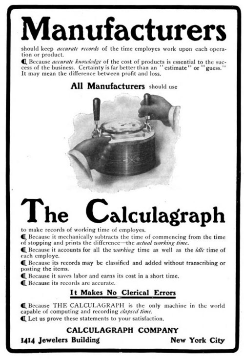 Calculagraph ad