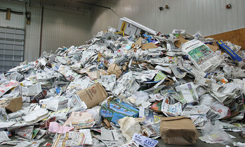 Paper recycling facility