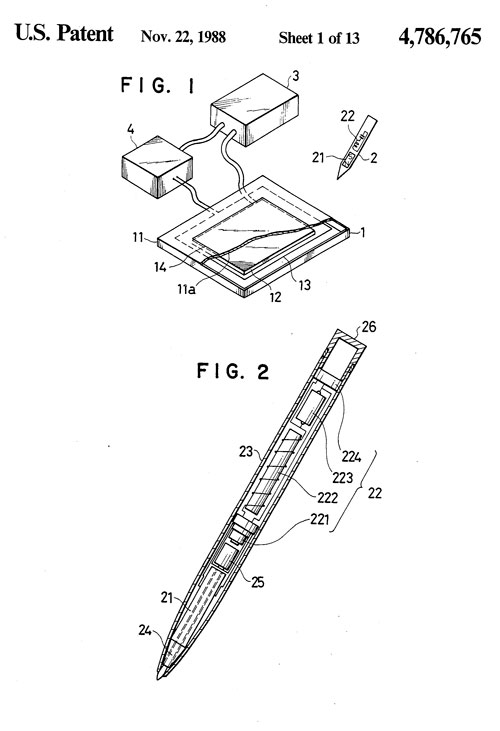 Wacom patent drawing