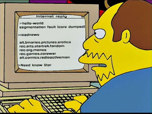 Comic Book Guy Usenet