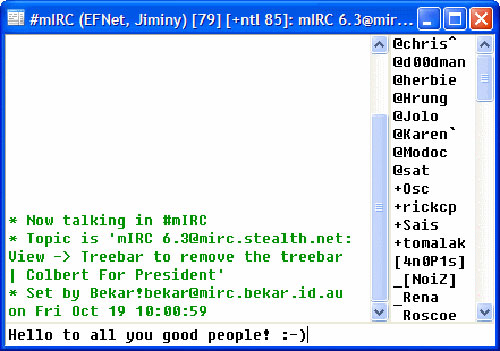 mIRC client