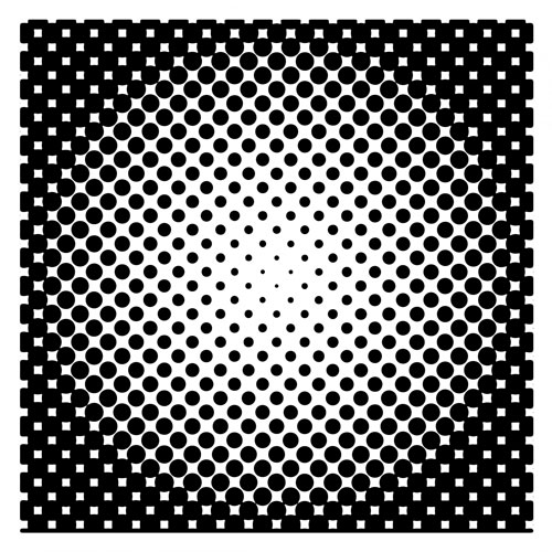 Halftone dots