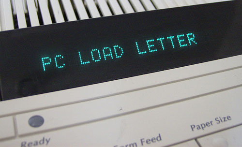 PC LOAD LETTER