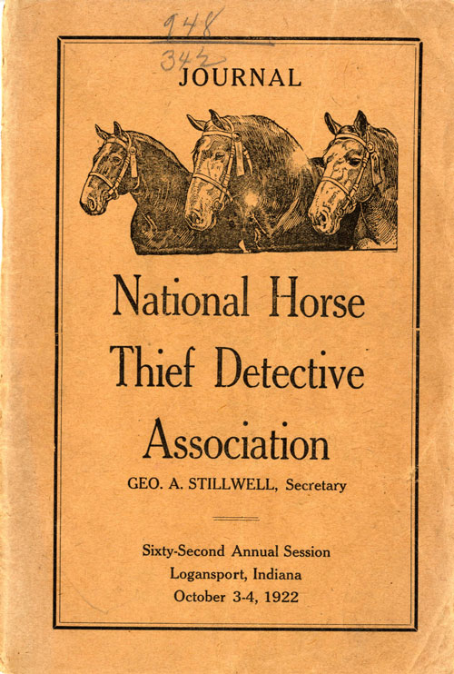 National Horse Thief Detective Association Journal 1922