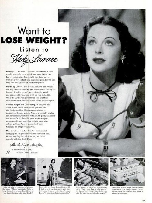 Hedy Lamarr Ayds ad