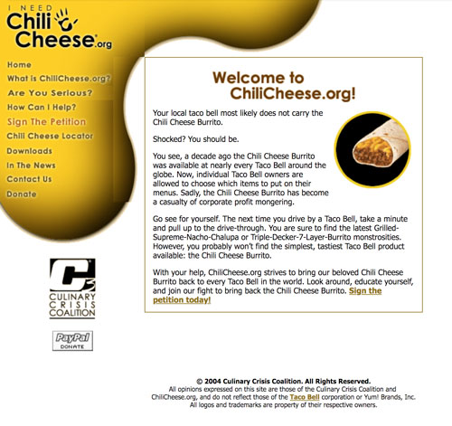 ChiliCheese.org circa 2004