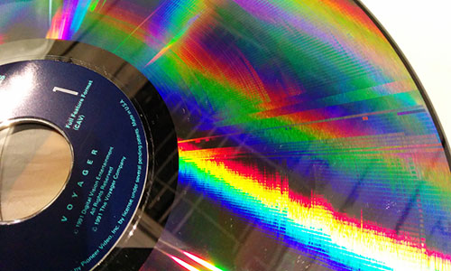 Laserdisc close-up