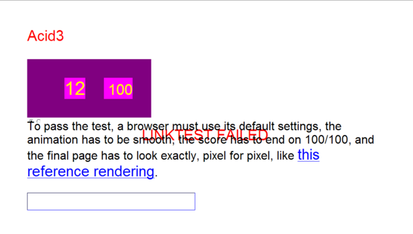 Acid3 Internet Explorer 6 Win XP SP3