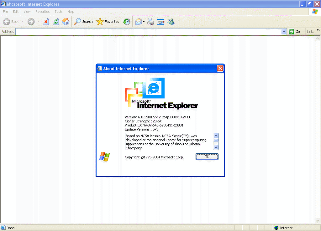 Internet explorer 6 0 01