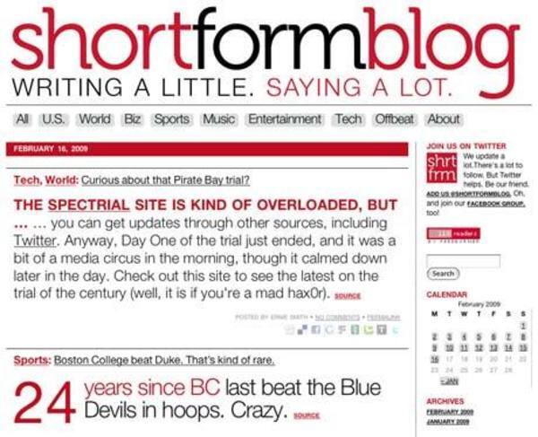 Shortformblog early